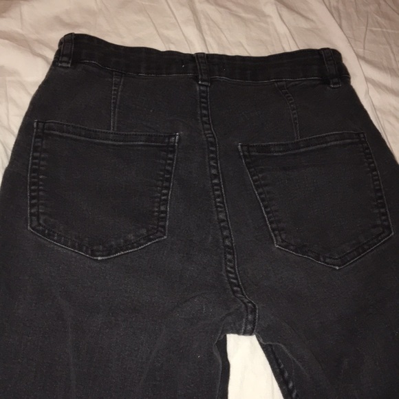 Dark grey skinny high waist jeans - Picture 4 of 4